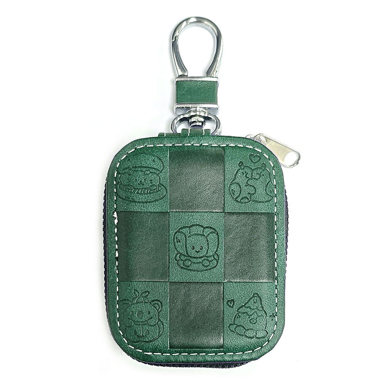 Husă de protecție AirPods Pro cu design gravat drăguț, din piele sintetică, husă rigidă, lucrată manual, universală