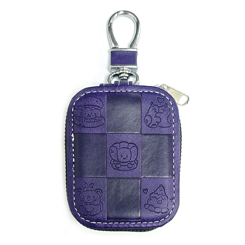 Husă de protecție AirPods Pro cu design gravat drăguț, din piele sintetică, husă rigidă, lucrată manual, universală