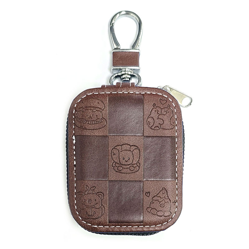 Husă de protecție AirPods Pro cu design gravat drăguț, din piele sintetică, husă rigidă, lucrată manual, universală