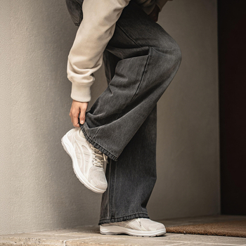 Pantofi sport retro pentru bărbați MRA – Primăvara 2026, ușori, respirabili, outdoor casual, șireturi, talpă din cauciuc