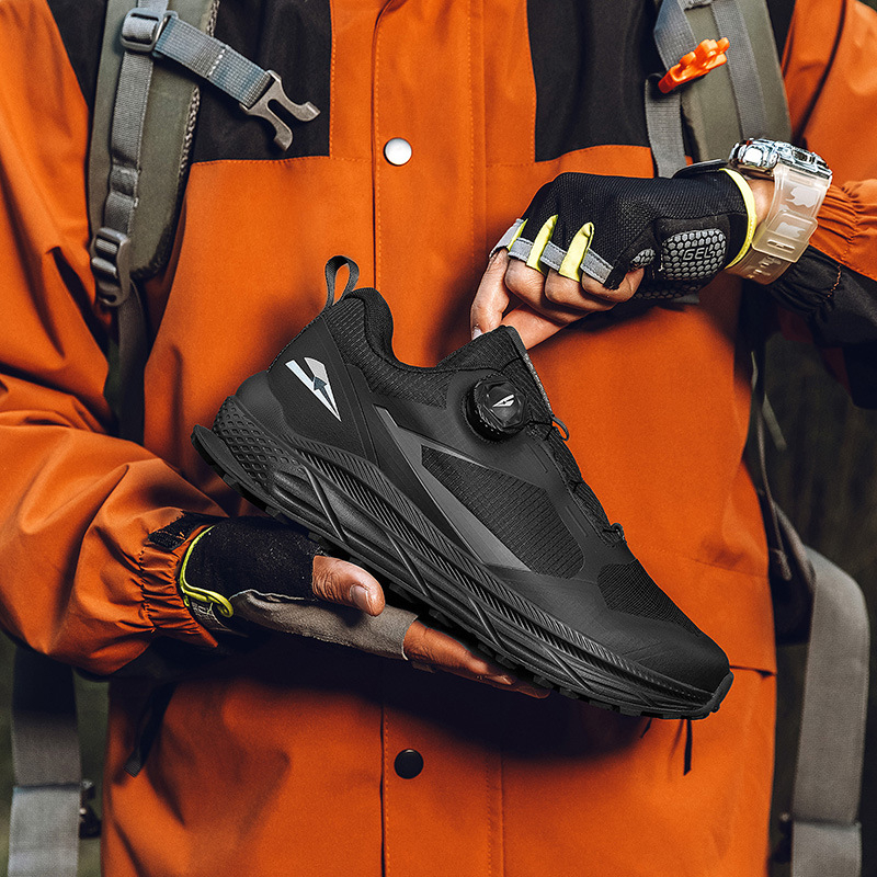 Pantofi de drumeție unisex - respiranti, antiaderenți, partea superioară poliester+TPU, înălțime medie a gleznei 3-5 cm