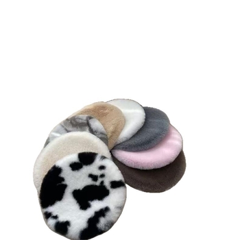 Μαξιλάρι ύπνου γάτας από βελούδο με ψεύτικη γούνα λαγουδάκι, στρογγυλό καταφύγιο γάτας, παχύ και ζεστό, αντιολισθητικό εσωτερικό μαξιλάρι