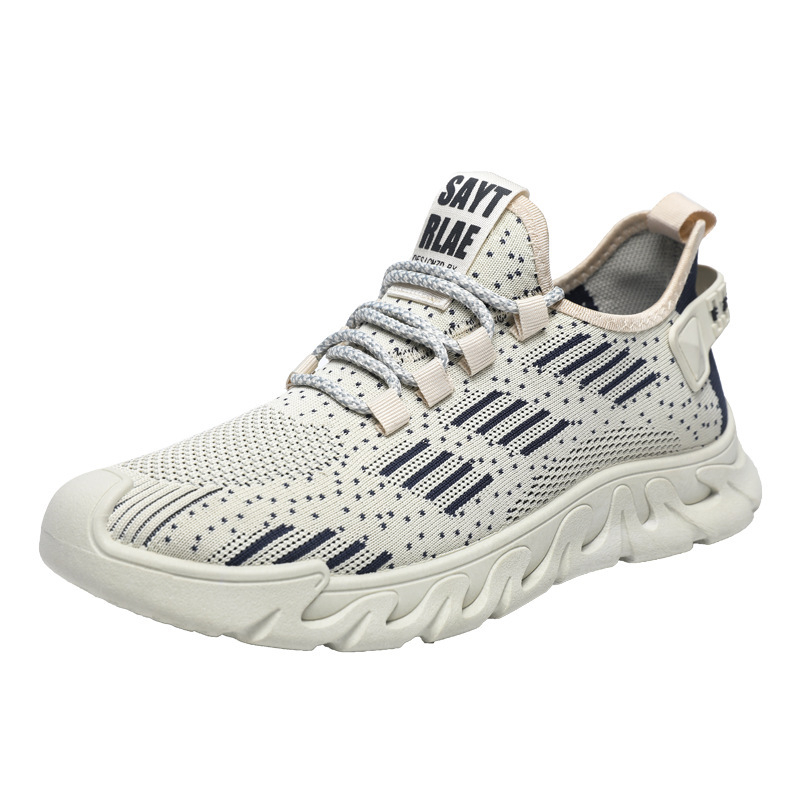 Platformske cipele s denim gornjim dijelom, okrugli vrh, prugasti uzorak, PVC potplat