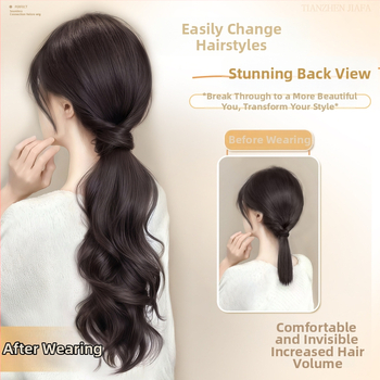 Peruka s kopčom za pričvršćivanje, kovrčava kosa, vlakna visoke temperature svile, mehanička obrada