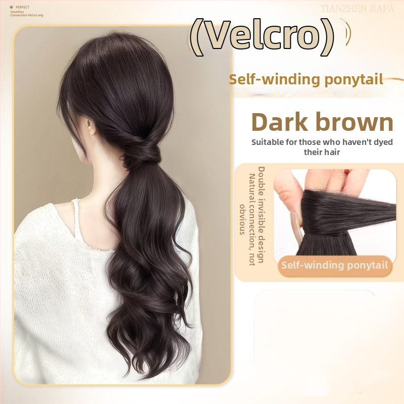 Peruka s kopčom za pričvršćivanje, kovrčava kosa, vlakna visoke temperature svile, mehanička obrada