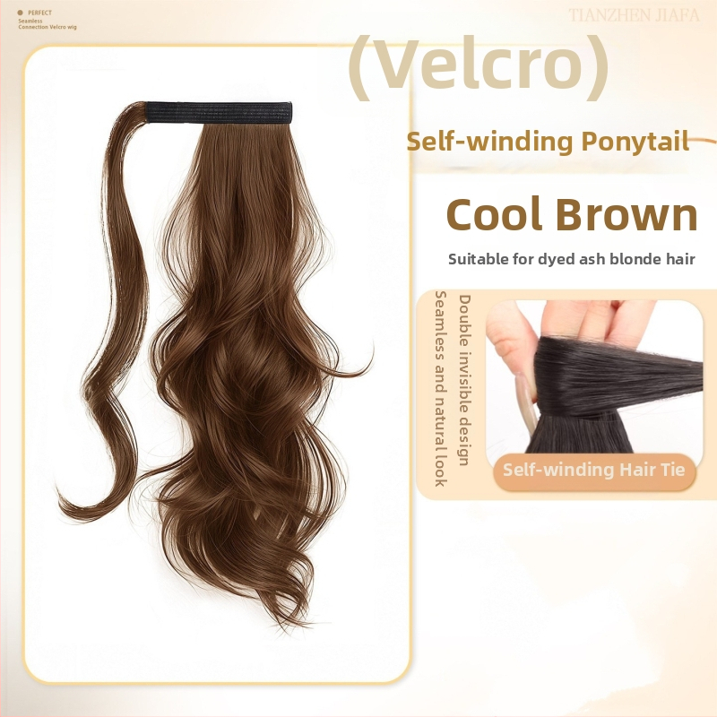 Peruka s kopčom za pričvršćivanje, kovrčava kosa, vlakna visoke temperature svile, mehanička obrada