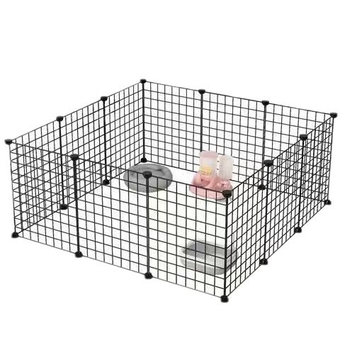 Metalna DIY mrežasta ograda za kućne ljubimce — za hamster, činčilu, zeca i vevericu; korištenje kroz četiri sezone; Pleasant Pet