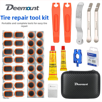 Sada na opravu pneumatík, prenosná, oprava defektu v duši, lepidlo na studené opravy, pre bicykle (horské a cestné)
