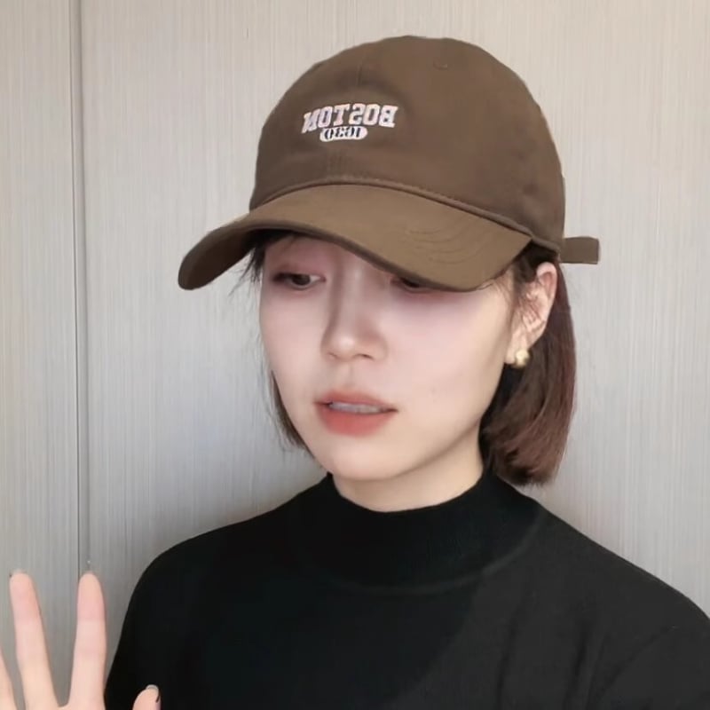 Šešir-peruka All-in-One, kratka frizura, potpuno pokrivanje glave, termootporna sintetička kosa, korejski stil, bez šiške