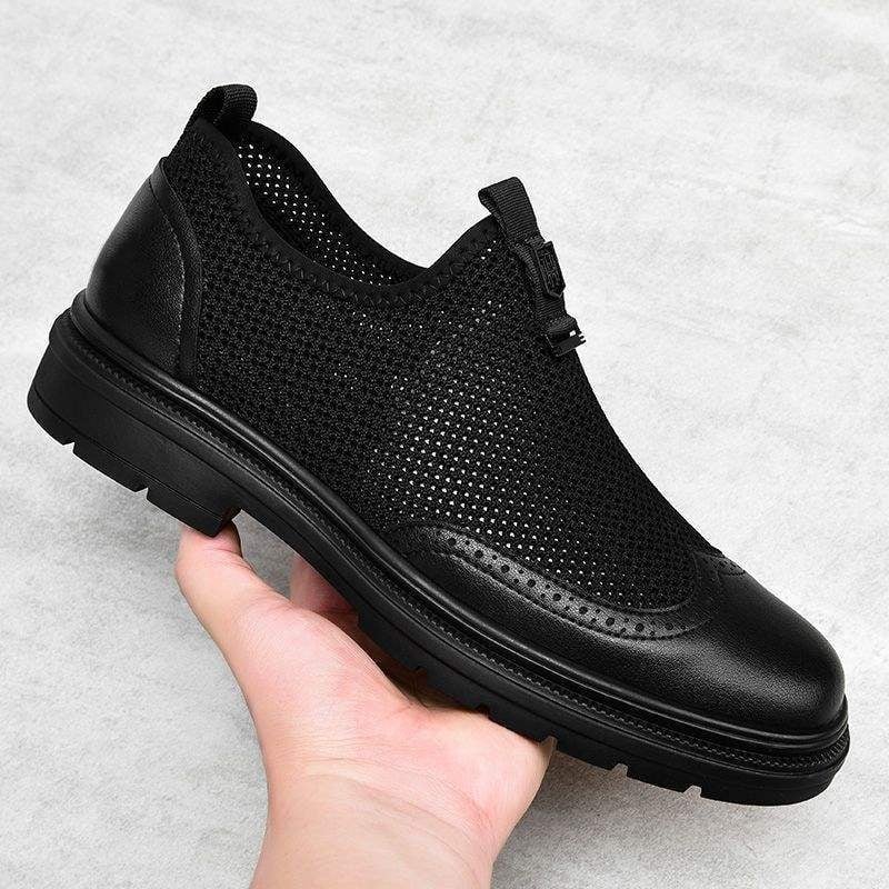 Muške sandale - prozračni mrežasti gornji dio, slip-on, protuklizna PVC potplat