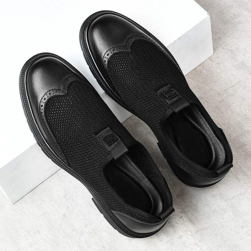 Muške sandale - prozračni mrežasti gornji dio, slip-on, protuklizna PVC potplat