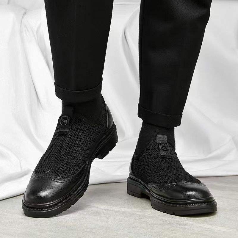 Muške sandale - prozračni mrežasti gornji dio, slip-on, protuklizna PVC potplat