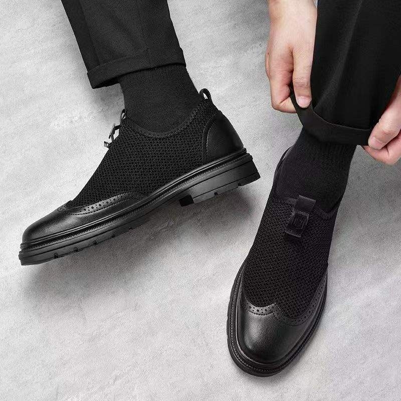 Muške sandale - prozračni mrežasti gornji dio, slip-on, protuklizna PVC potplat