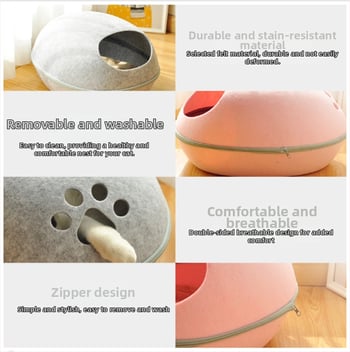 Duo Run γατοφωλιά από φελτ για γάτες – φωλιά κατοικίδιων, υλικό: φελτ