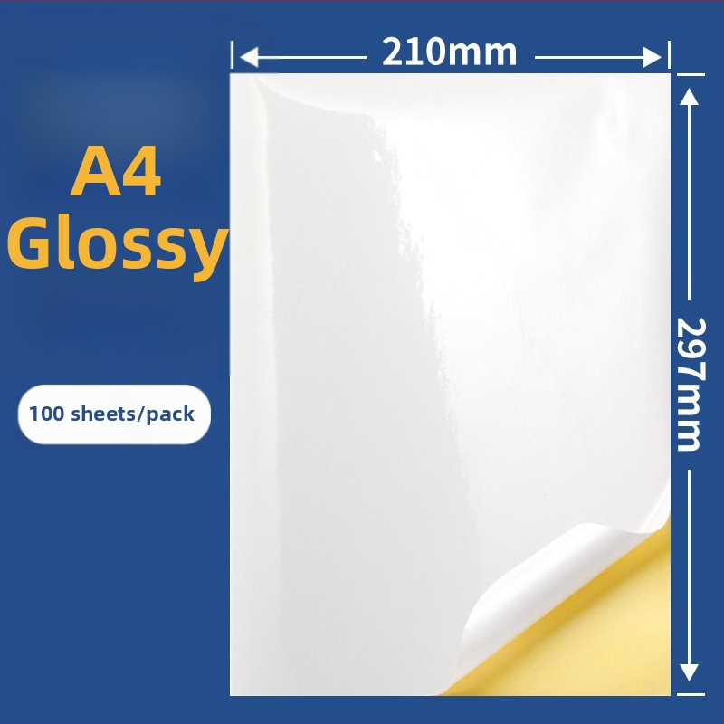 Samoljepljive etikete s ljepilom na bakrenom pločatu, debljina 0,04 mm, sustav ljepila Hot Sol, glatka površina, pogodne za odjeću, dućane i elektroniku