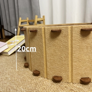 Φελτ φωλίτσα γάτας, στρογγυλή, ημι-κλειστή, κατάλληλη για όλες τις εποχές