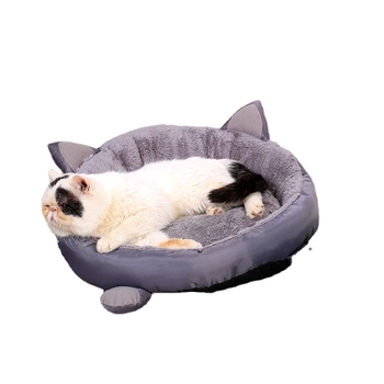 Cuib pentru pisici din pluș — Material: pluș; Potrivit pentru pisici; Categoria: cuib pentru animale de companie