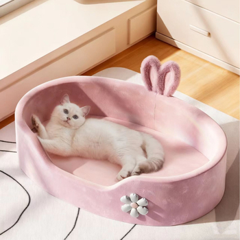 Φωλιά για γάτες και μικρά σκυλιά, τεσσάρων εποχών, διαπνέουσα και ζεστή, μαξιλάρι από σπόγγο