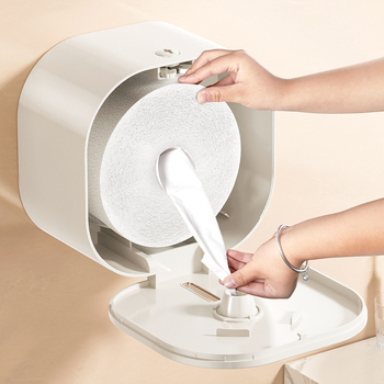 Merid Dispenser de hârtie igienică montat pe perete, tragere centrală, ABS, pentru baie și uz comercial hotelier