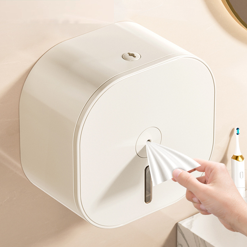 Merid Dispenser de hârtie igienică montat pe perete, tragere centrală, ABS, pentru baie și uz comercial hotelier