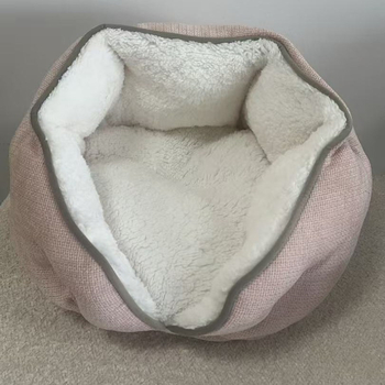 Cușă pentru pisică HR07 - din țesături, respirabilă pe patru sezoane, durabilă, fund plușat
