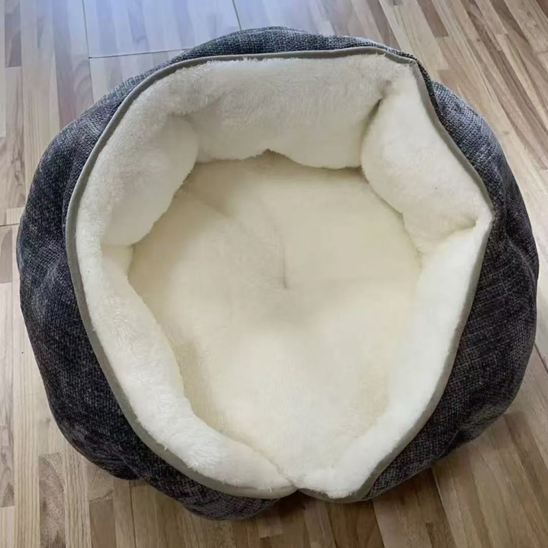 Cușă pentru pisică HR07 - din țesături, respirabilă pe patru sezoane, durabilă, fund plușat