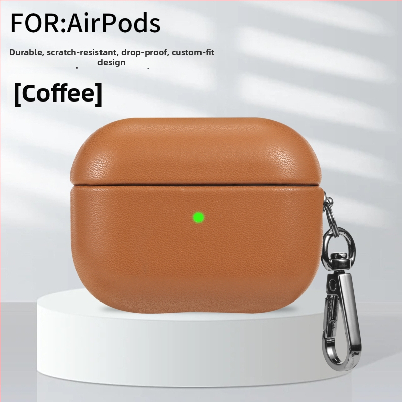 Kućište AirPods Pro, umjetna koža, mat završni sloj, holster stil, kompatibilno s AirPods Pro 3. generacije i 2./3. generacije