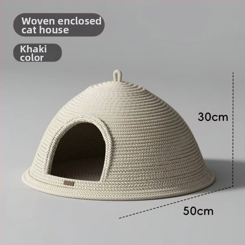 Φωλιά γάτας από ρατάν, για εσωτερική χρήση, κατάλληλη για όλες τις εποχές