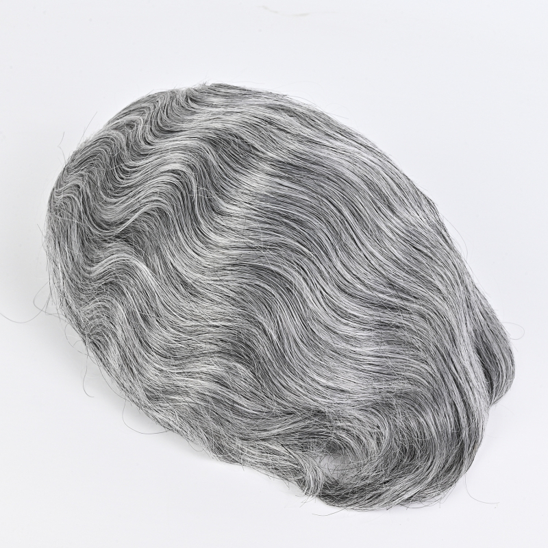 Περούκα κοντών κυμάτων, φυσικό στυλ, πλήρως χειροποίητη υφαντή, μπορεί να βαφτεί ή να περμανθεί