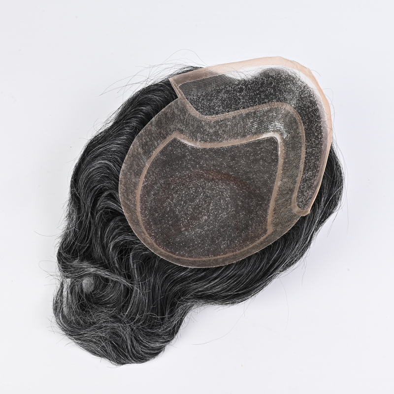 Περούκα κοντών κυμάτων, φυσικό στυλ, πλήρως χειροποίητη υφαντή, μπορεί να βαφτεί ή να περμανθεί