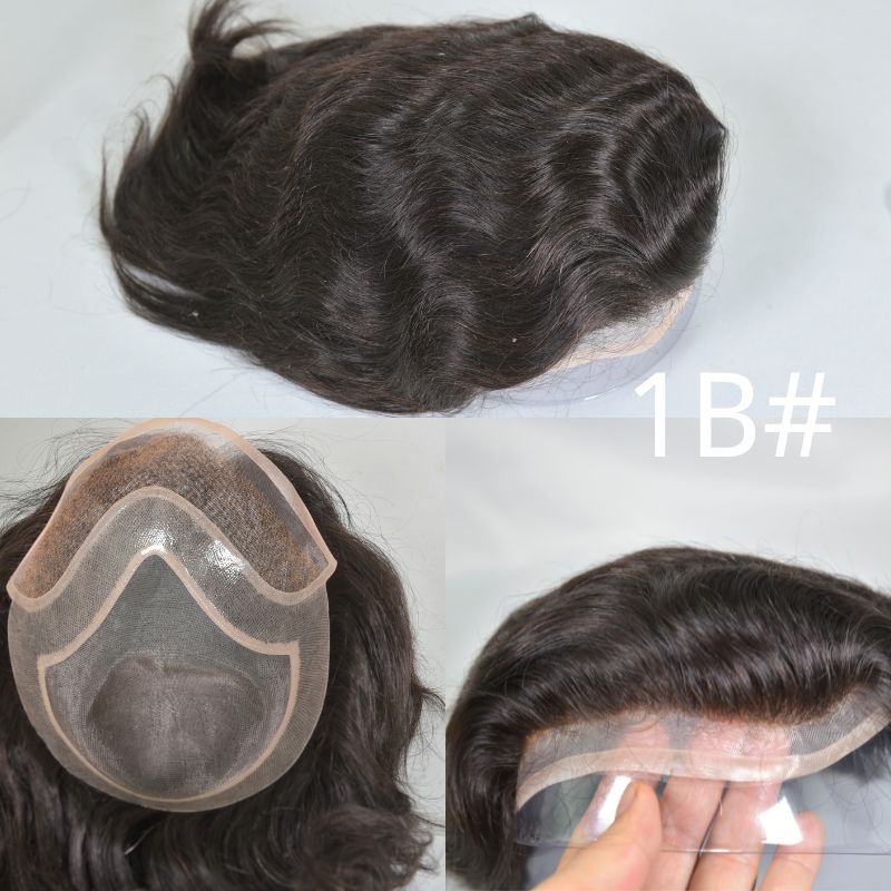 Περούκα κοντών κυμάτων, φυσικό στυλ, πλήρως χειροποίητη υφαντή, μπορεί να βαφτεί ή να περμανθεί