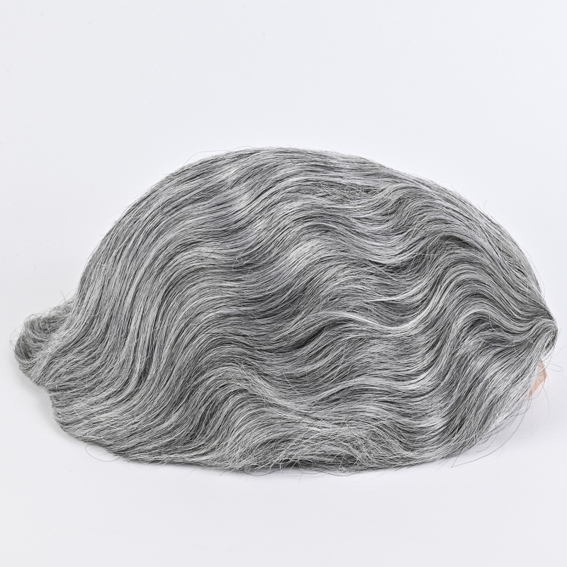 Περούκα κοντών κυμάτων, φυσικό στυλ, πλήρως χειροποίητη υφαντή, μπορεί να βαφτεί ή να περμανθεί