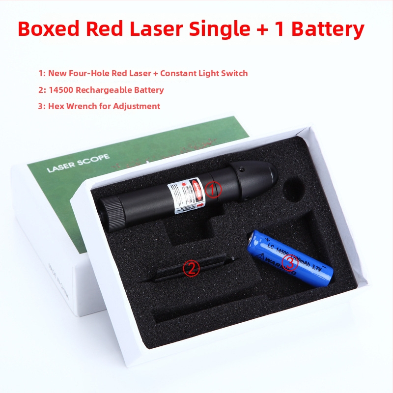 Lazerski ciljnik infracrveni s 4 otvora, podesivi vertikalno i horizontalno; Gold hunter, aluminijska legura, JG13