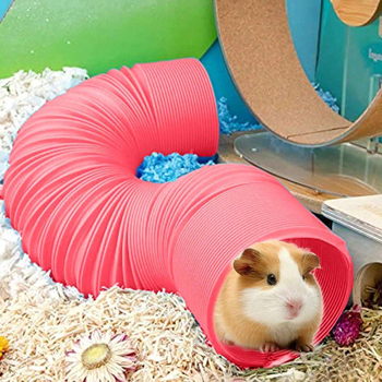 Tunel telescopic din plastic pentru hamsteri – utilizare pe patru sezoane, jucărie pentru animale de companie mici