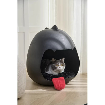 Pat de pisici în formă de dinozaur, material PP, universal pentru toate anotimpurile, respirabil și cald, potrivit pentru pisici și câini mici