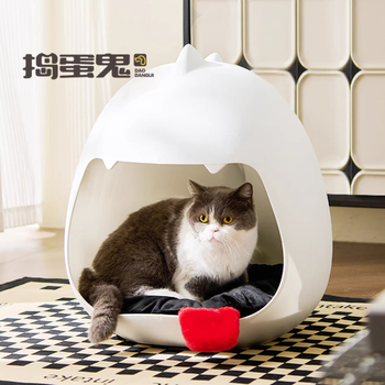 Pat de pisici în formă de dinozaur, material PP, universal pentru toate anotimpurile, respirabil și cald, potrivit pentru pisici și câini mici