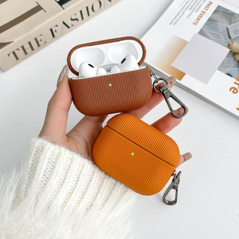 Carcasă de protecție împletită manual din piele sintetică pentru Apple AirPods Pro 2