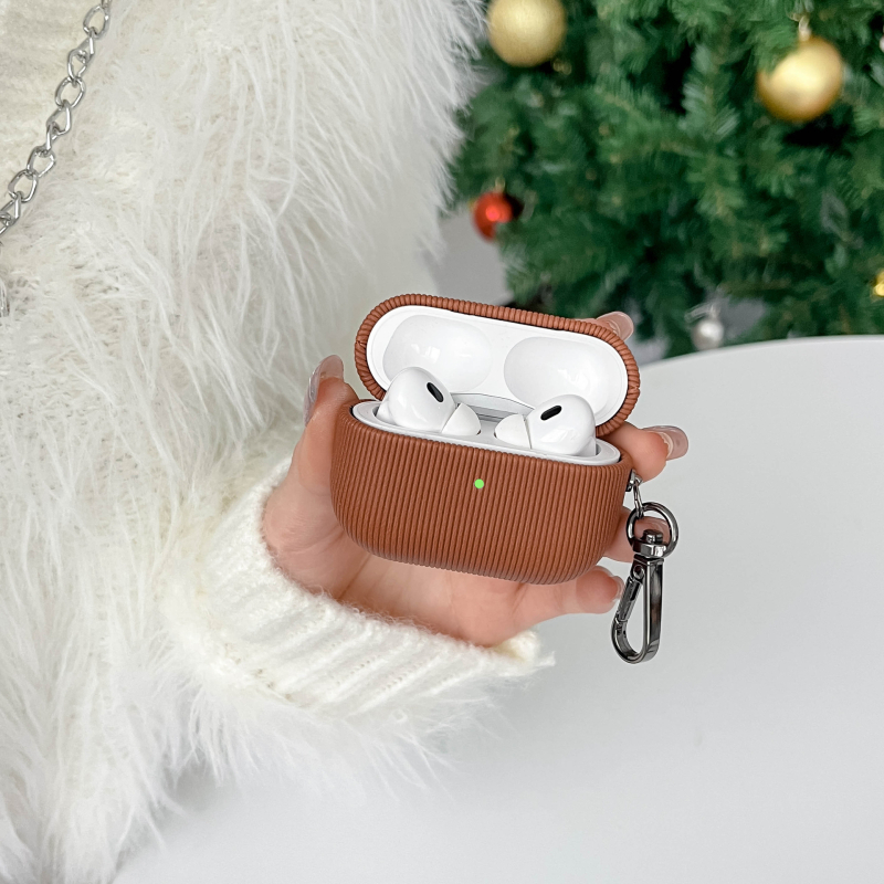 Carcasă de protecție împletită manual din piele sintetică pentru Apple AirPods Pro 2