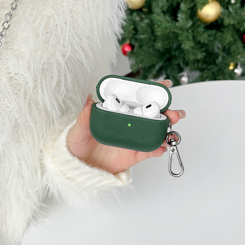 Carcasă de protecție împletită manual din piele sintetică pentru Apple AirPods Pro 2