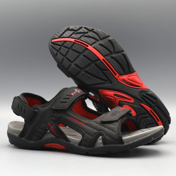 Sandale pentru bărbați, stil sport, închidere Velcro, talpă din caucioc, partea superioară din materiale multiple