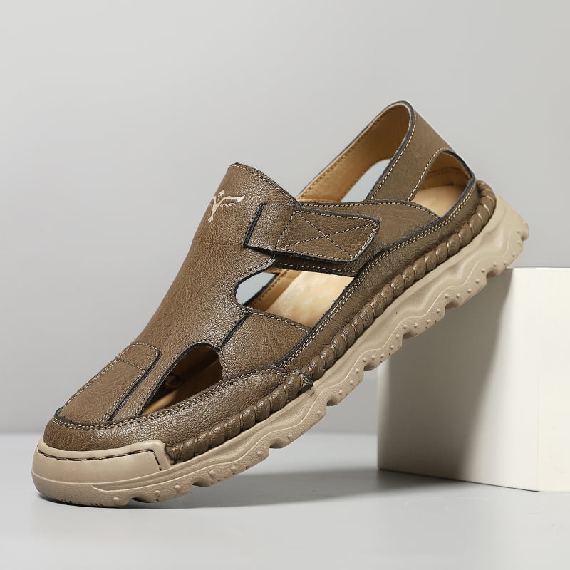 Muške sandale Baotou stil - casual, gornji materijal mikrovlakana koža, potplat PVC, prozračne