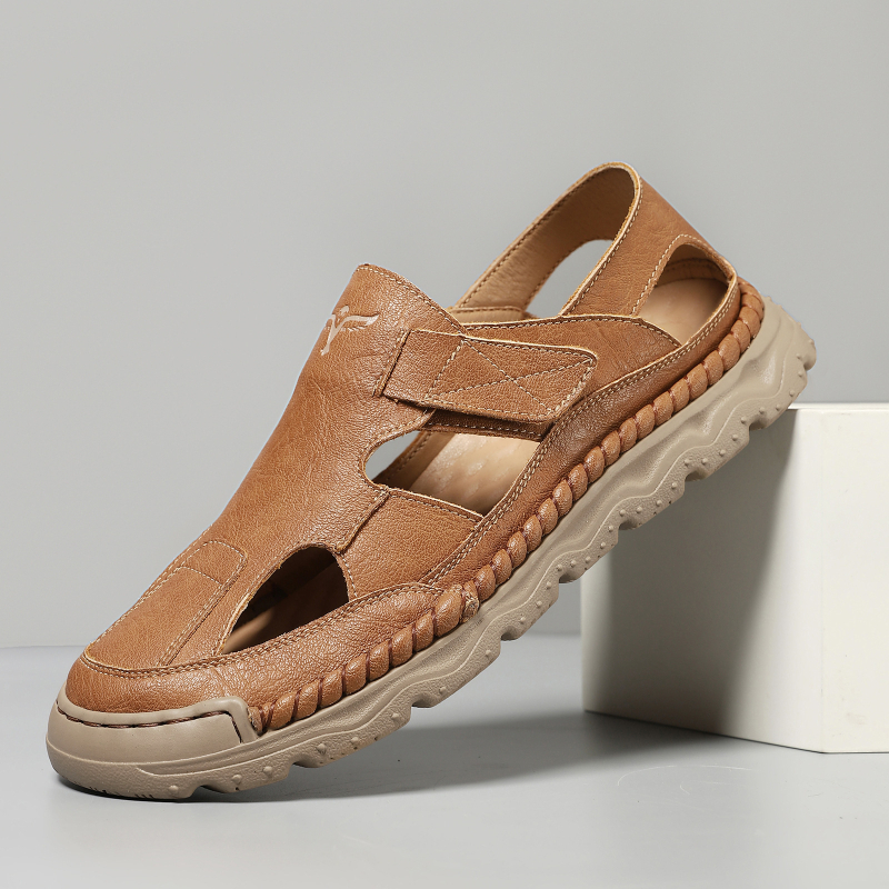 Muške sandale Baotou stil - casual, gornji materijal mikrovlakana koža, potplat PVC, prozračne