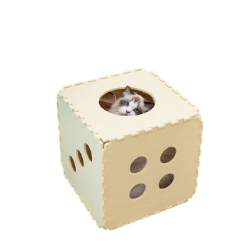 Dvoslojno gnijezdo za mačke s preklopnim dizajnom, all-season kućica za mačke, odvojiva kućica, izrađeno od poliester filca