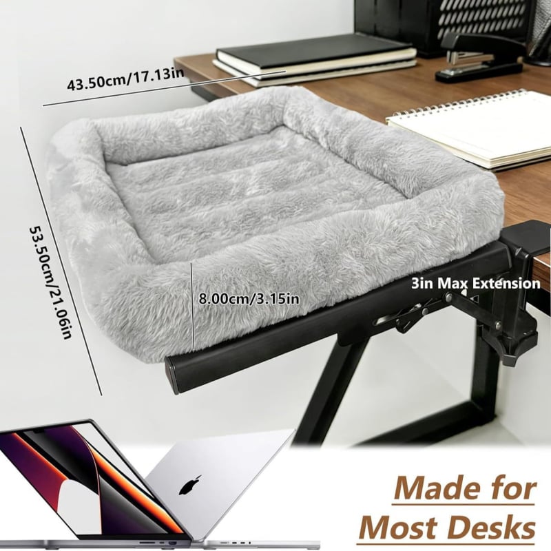 Mačje gnijezdo za stol – plišano, pluta na stolu, štedno zauzima prostor, za sve sezone, za ured