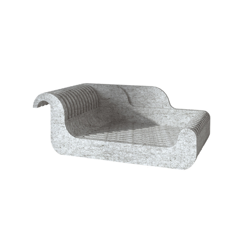 Mačje gnijezdo od filca s grebalicom, 12 mm debljine, OEKO-TEX Standard 100, prilagodljivo