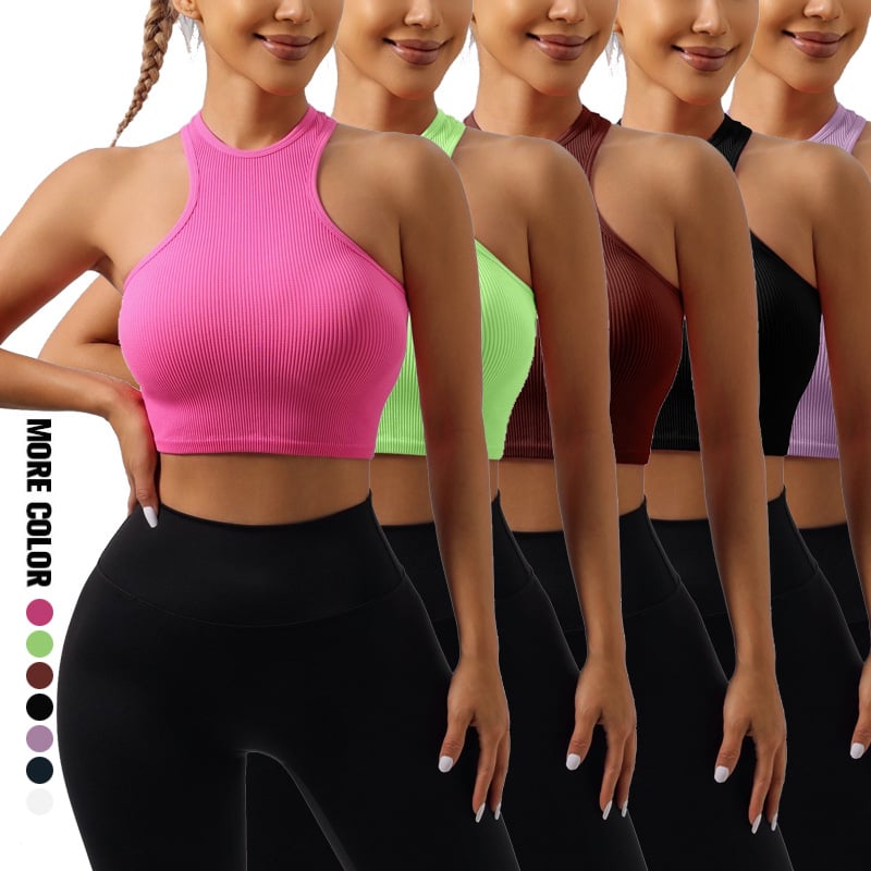 Sportski grudnjak za jogu s I-oblika leđa, brzo sušenje, bez šavova, fiksni dvostruki naramenice, potpuno košarice s Ultra-tankim oblikovanim čašicama; glavna tkanina 90% najlon, podstava 10% spandex