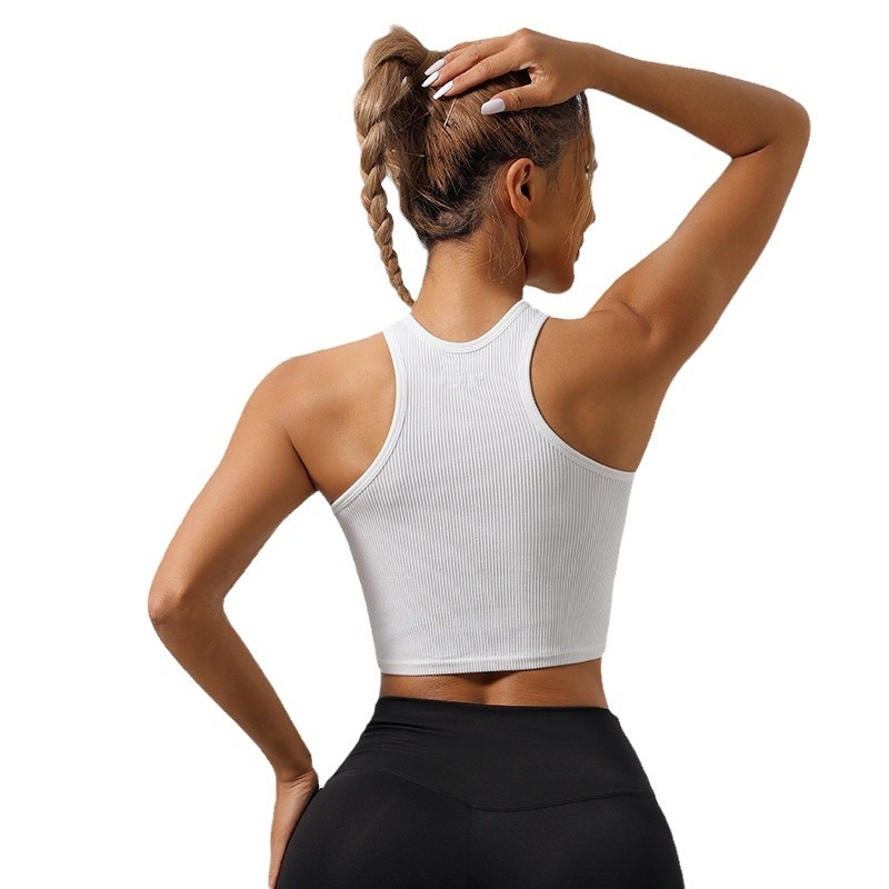 Sportski grudnjak za jogu s I-oblika leđa, brzo sušenje, bez šavova, fiksni dvostruki naramenice, potpuno košarice s Ultra-tankim oblikovanim čašicama; glavna tkanina 90% najlon, podstava 10% spandex