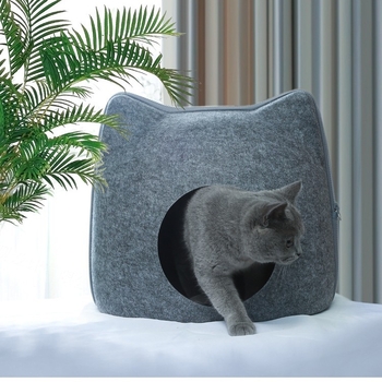 Filc mačje gnijezdo, poluzatvorenog oblika, prozračan, za sve sezone