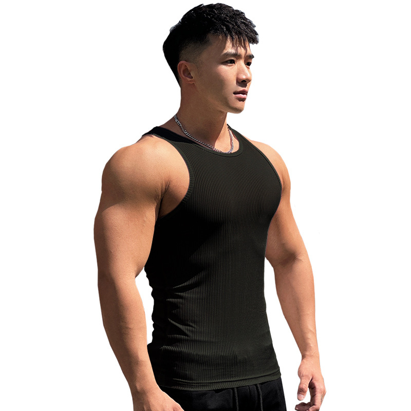 Ανδρικό γιλέκο με Racer Back, στενή εφαρμογή, γρήγορο στέγνωμα, πολυεστέρας 90%