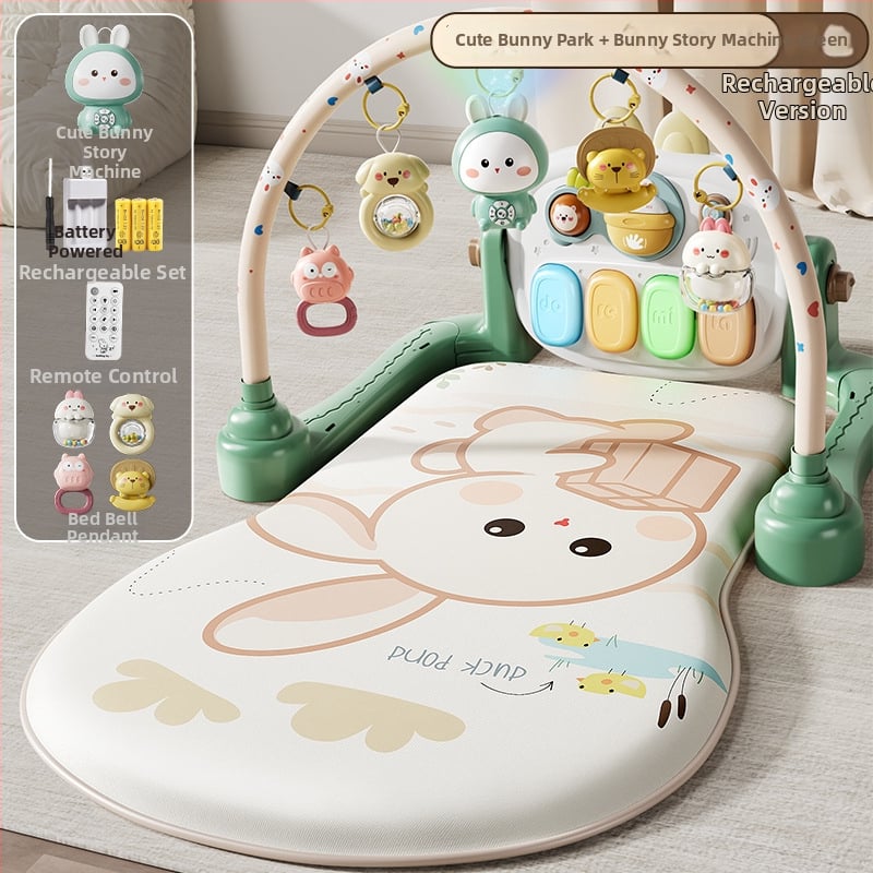 Dječja igračka pedalo klavijatura za gimnastiku — interaktivna glazba, multisenzorna stimulacija, 0–3 godine, plastika